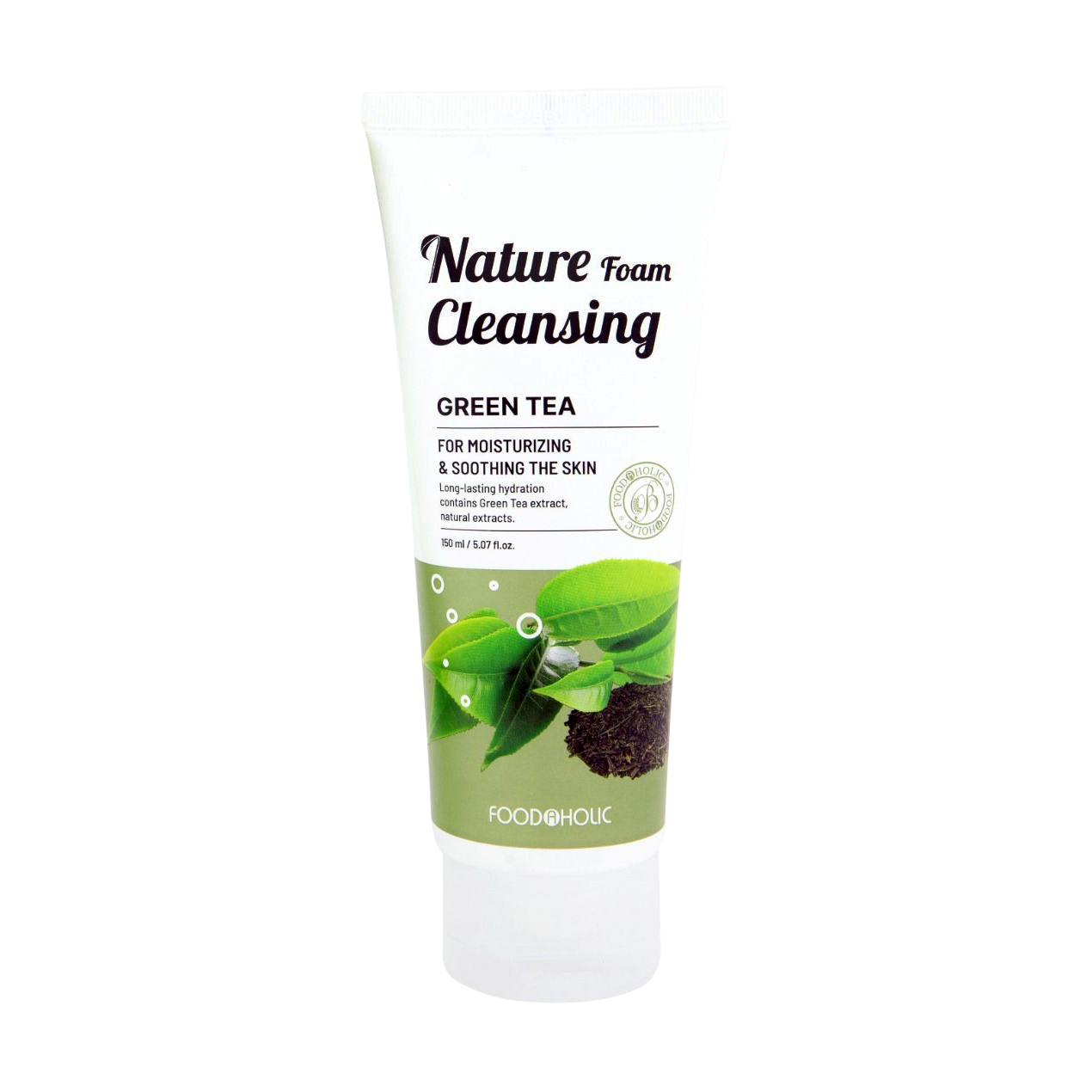 Заспокійлива пінка для вмивання Food A Holic Green Tea Natural Foam Cleansing із зеленим чаєм, 150 мл